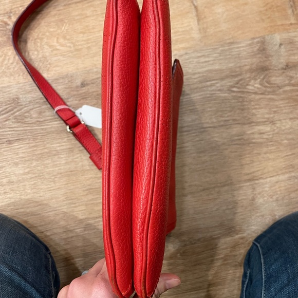 kate spade Vanessa Red Leather Shoulder Bag ♠️ - Picture 10 of 12